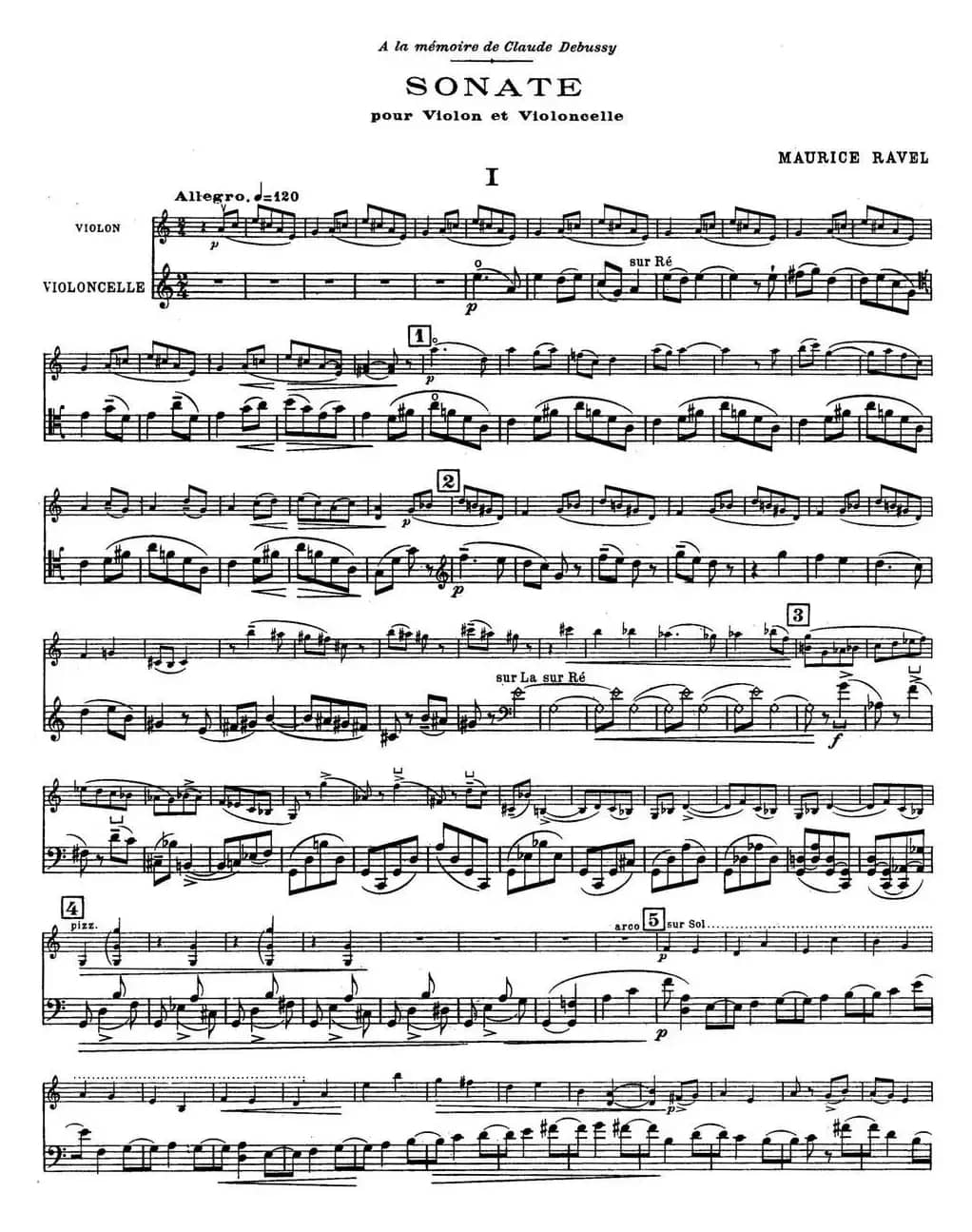 Sonate（小提琴+大提琴）