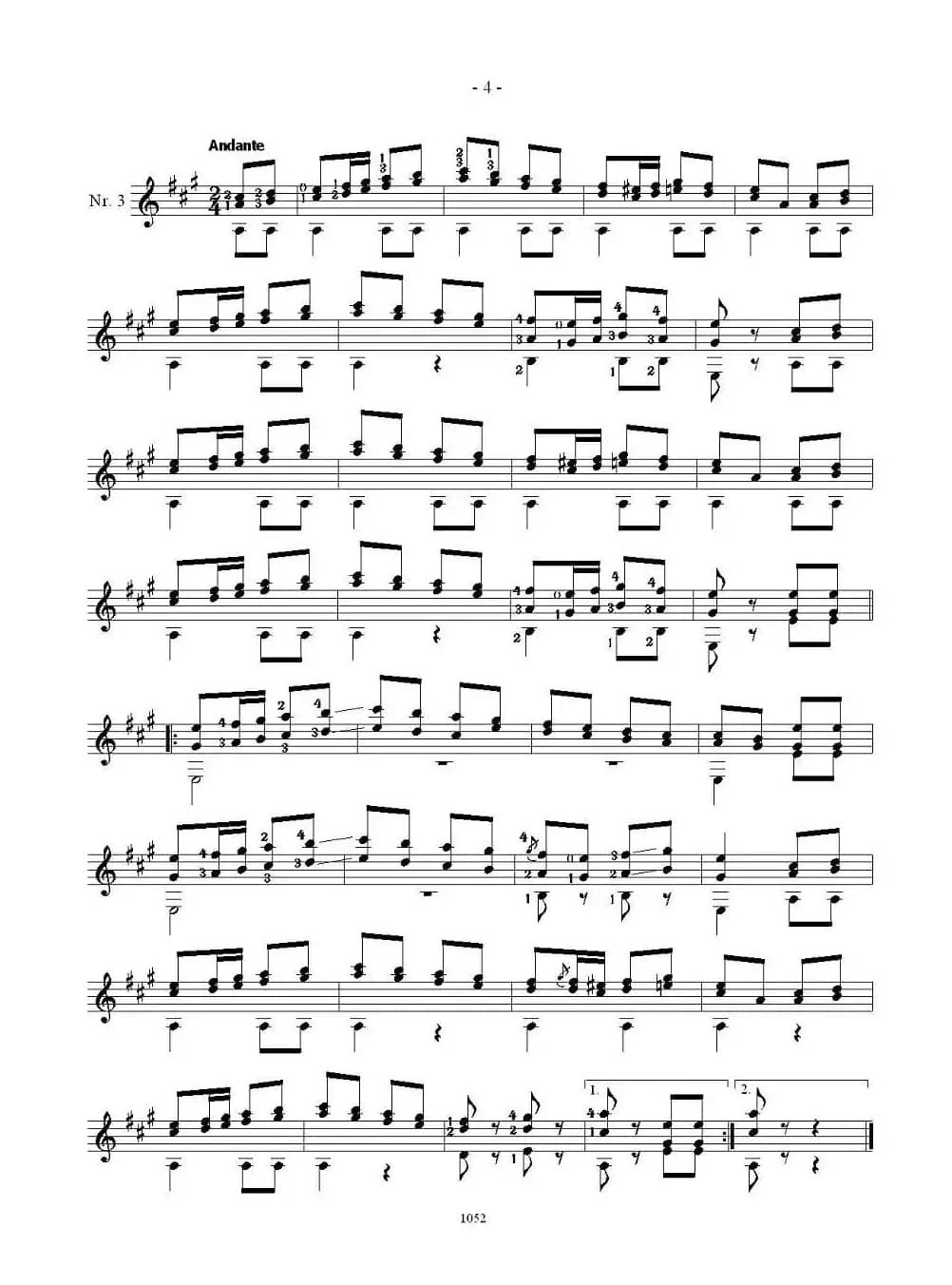 索尔·克斯特26首练习曲之1——5