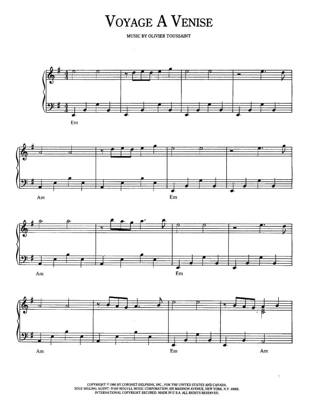 Voyage A Venise（威尼斯之旅）