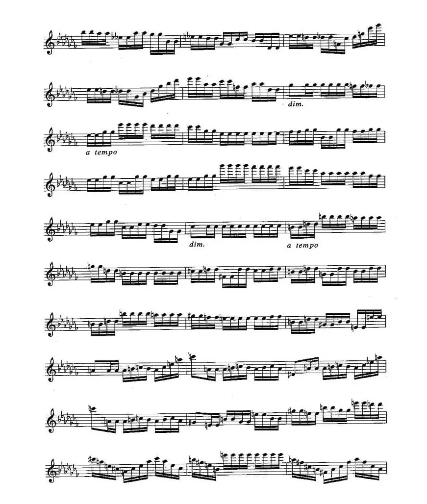 长笛九级考级曲谱（第一、二部分）