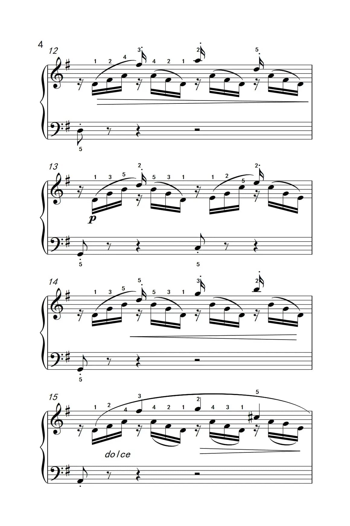 燕子（老年大学 钢琴教程 3）