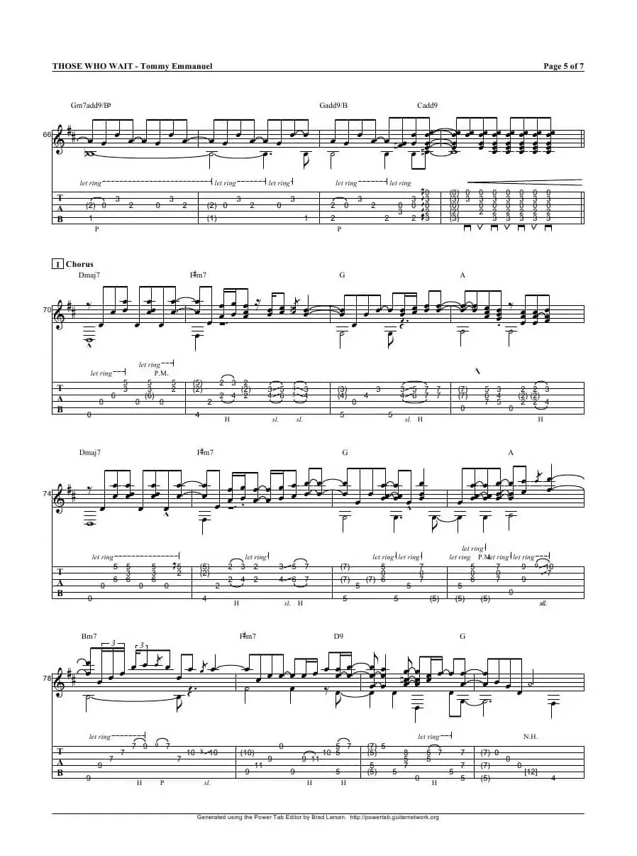 tommy emmanuel：those who wait（指弹吉它）