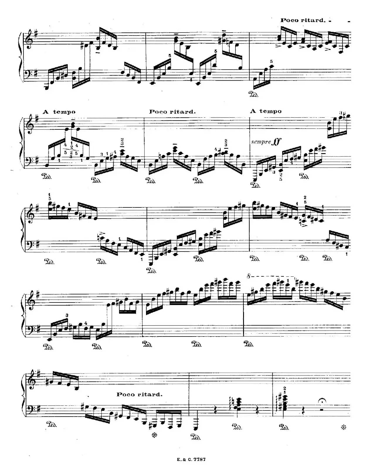 12 Etudes For The Left Hand Op.92 No.4(12首为左手而作的钢琴练习曲)