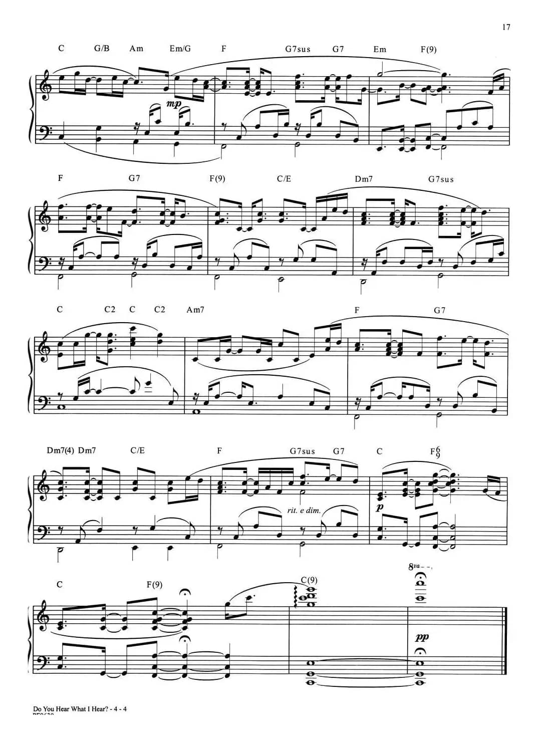 Do you hear what I hear?