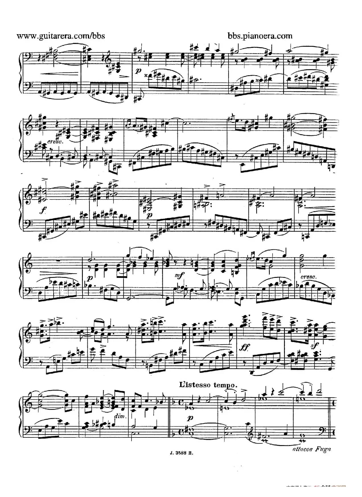 Theme with Variations and Fugue in F Major Op.14 （F大调主题变奏与赋格）