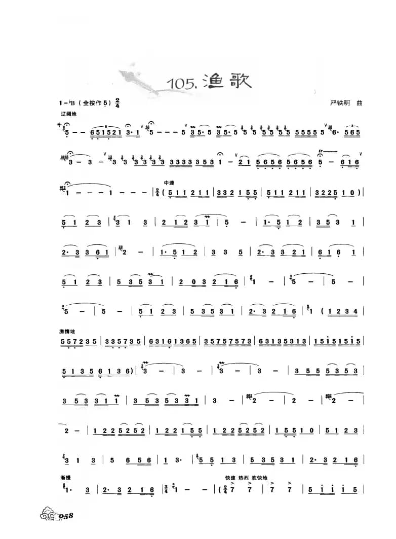 葫芦丝曲精选：渔歌