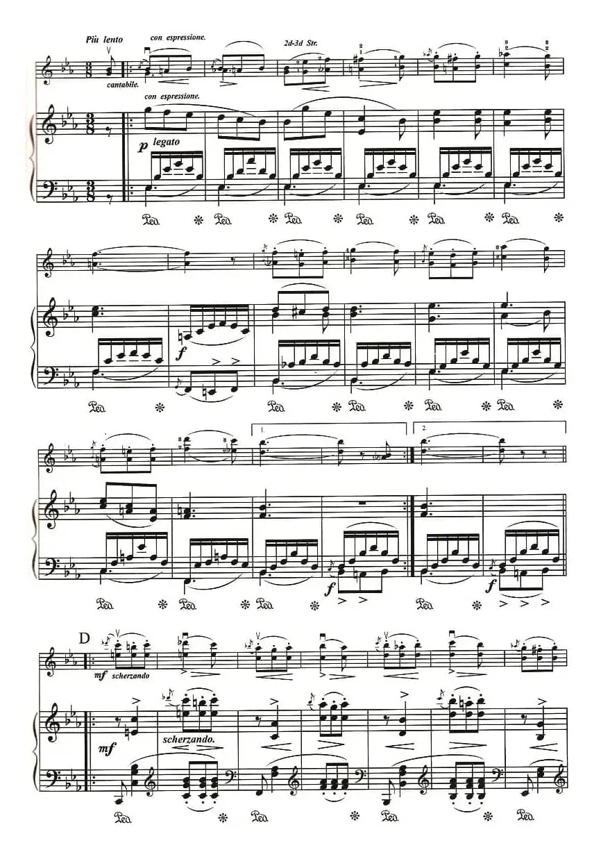 谐谑曲（小提琴+钢琴伴奏）