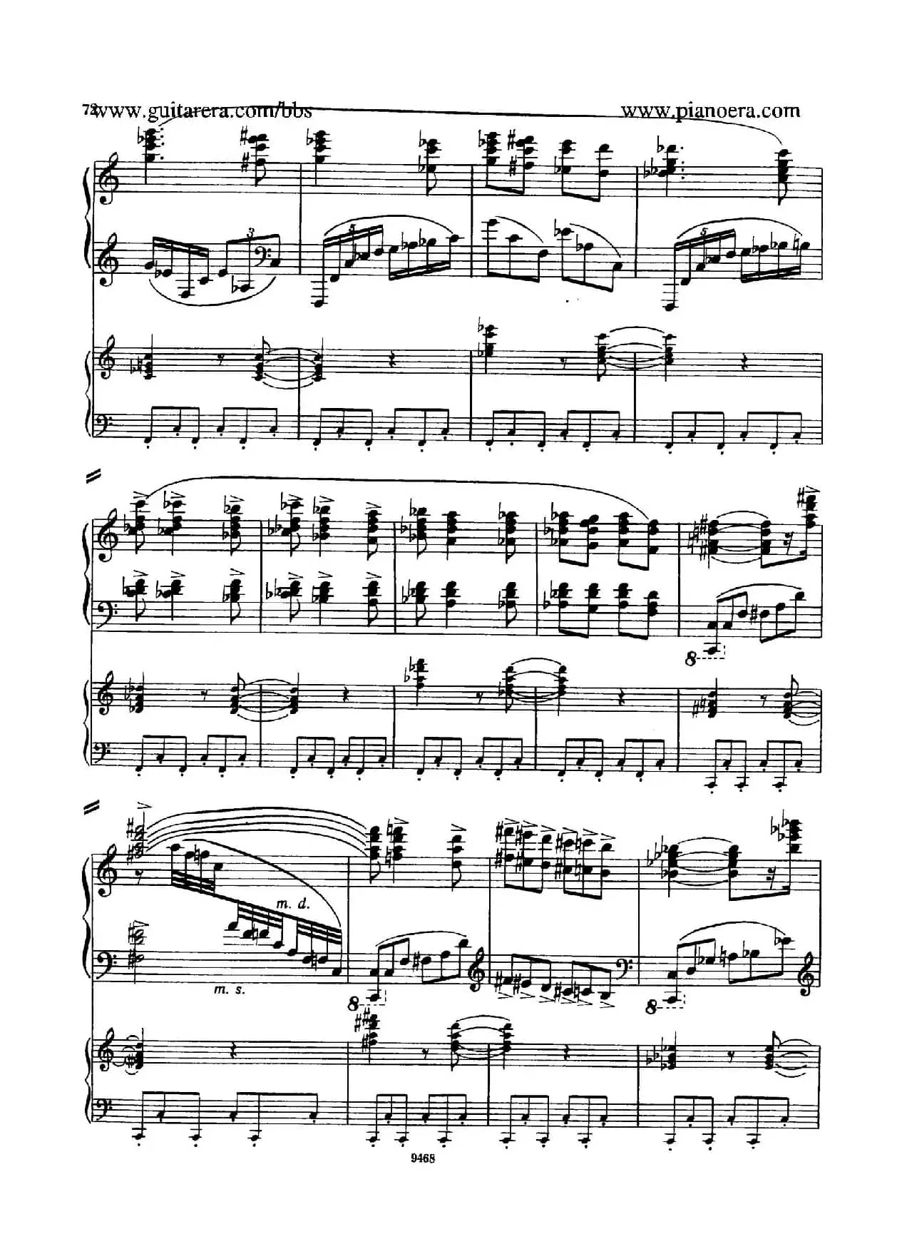 Piano Concerto in D-flat Major Op.37（降D大调钢琴协奏曲·Ⅲ·双钢琴）