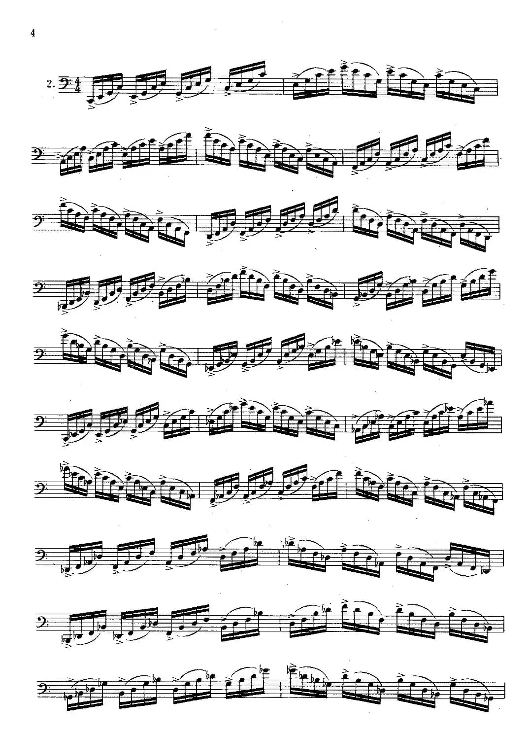 大管高级练习曲 第一部分 每日练习（1—10）