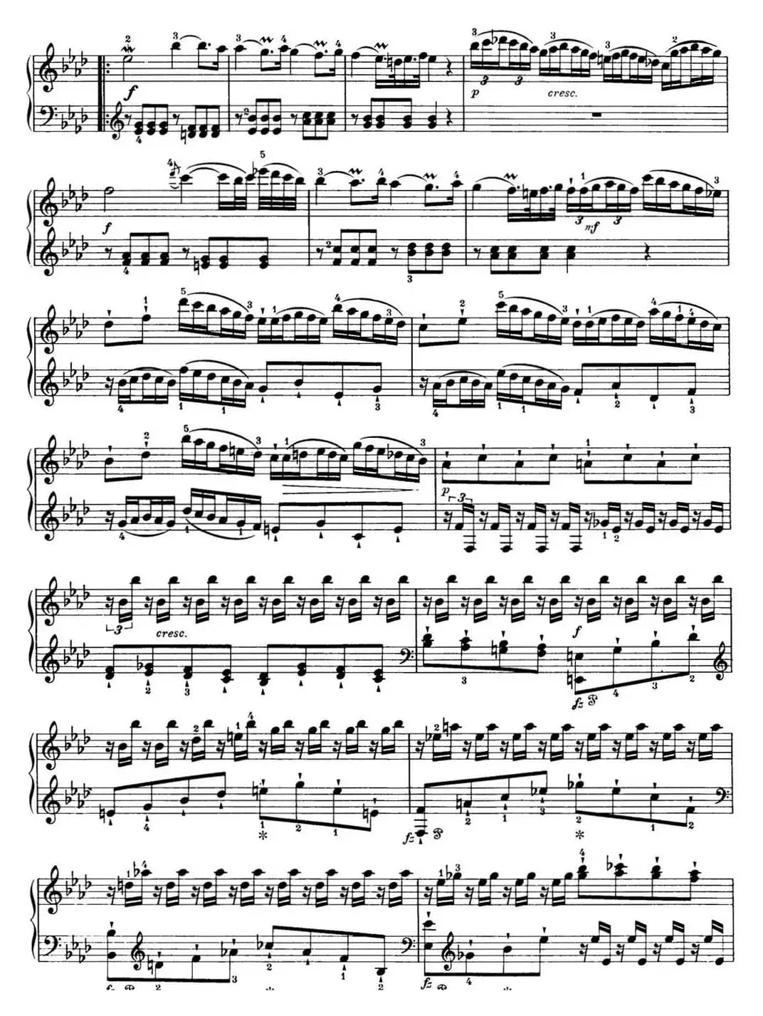 海顿 钢琴奏鸣曲 Hob XVI 46 Divertimento Ab major