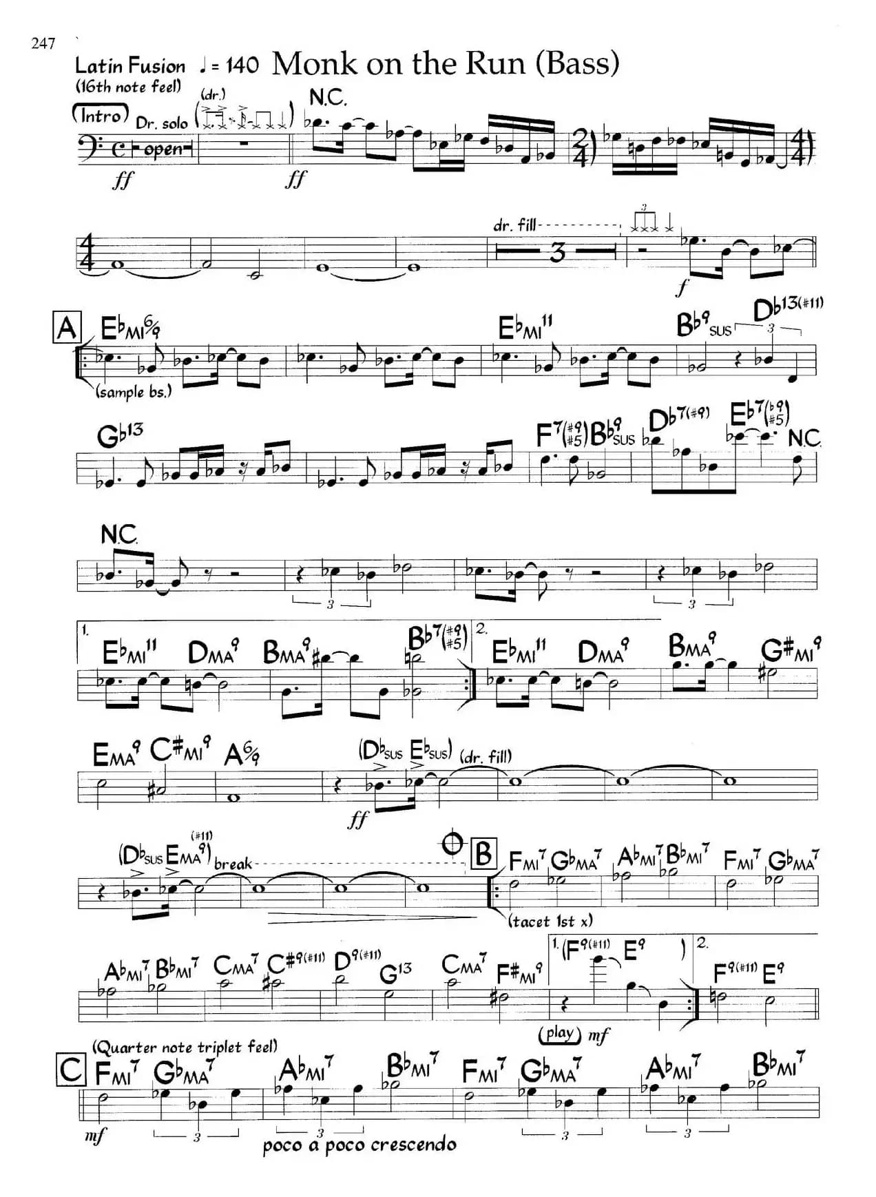 Monk on the Run（爵士钢琴曲）