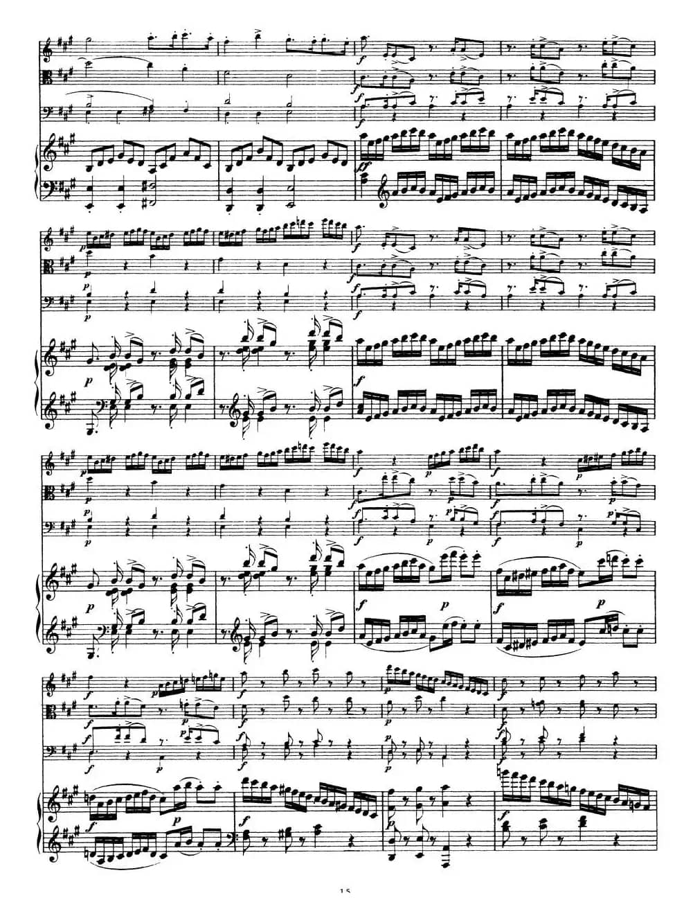 A大调鳟鱼五重奏（P11—20）（弦乐+钢琴）