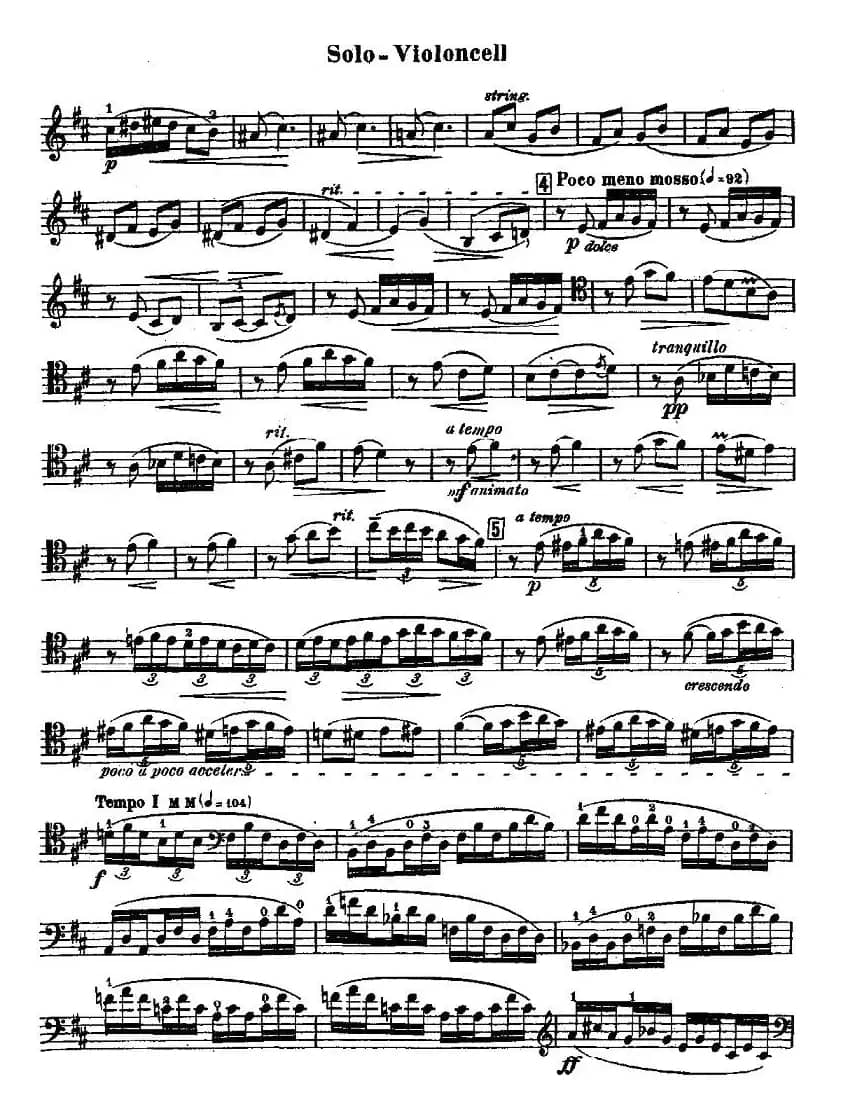 Dvorak - Cello Concerto（德沃夏克-大提琴协奏曲 [大提琴谱]）