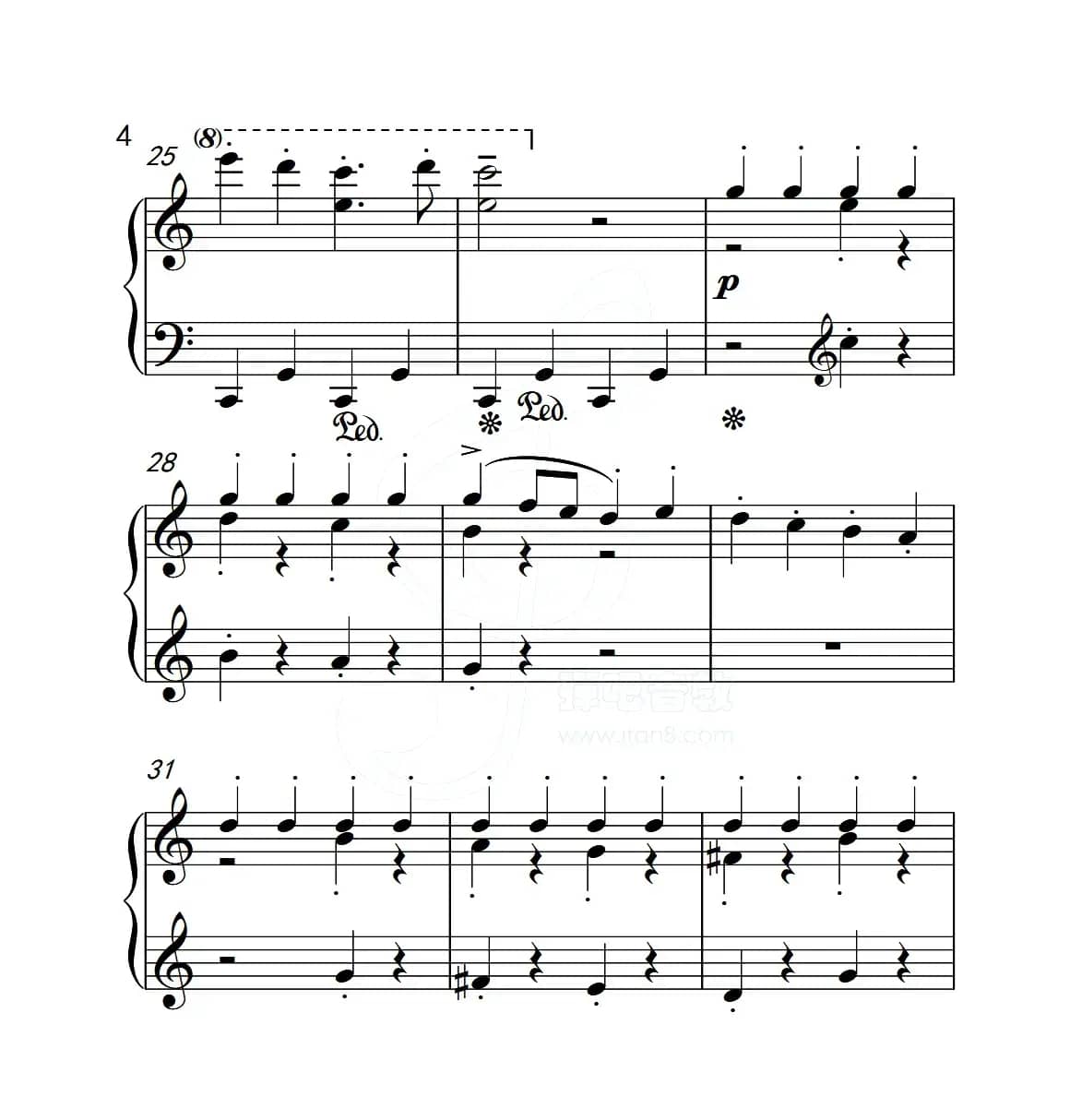 第五级 木偶游行（中国音乐学院钢琴考级作品1~6级）