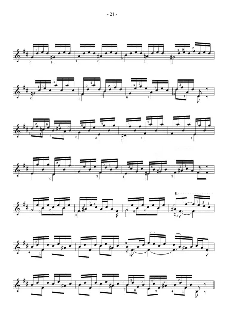 Fernando Sor《12 Studies,Op.60》（STUDY 11）