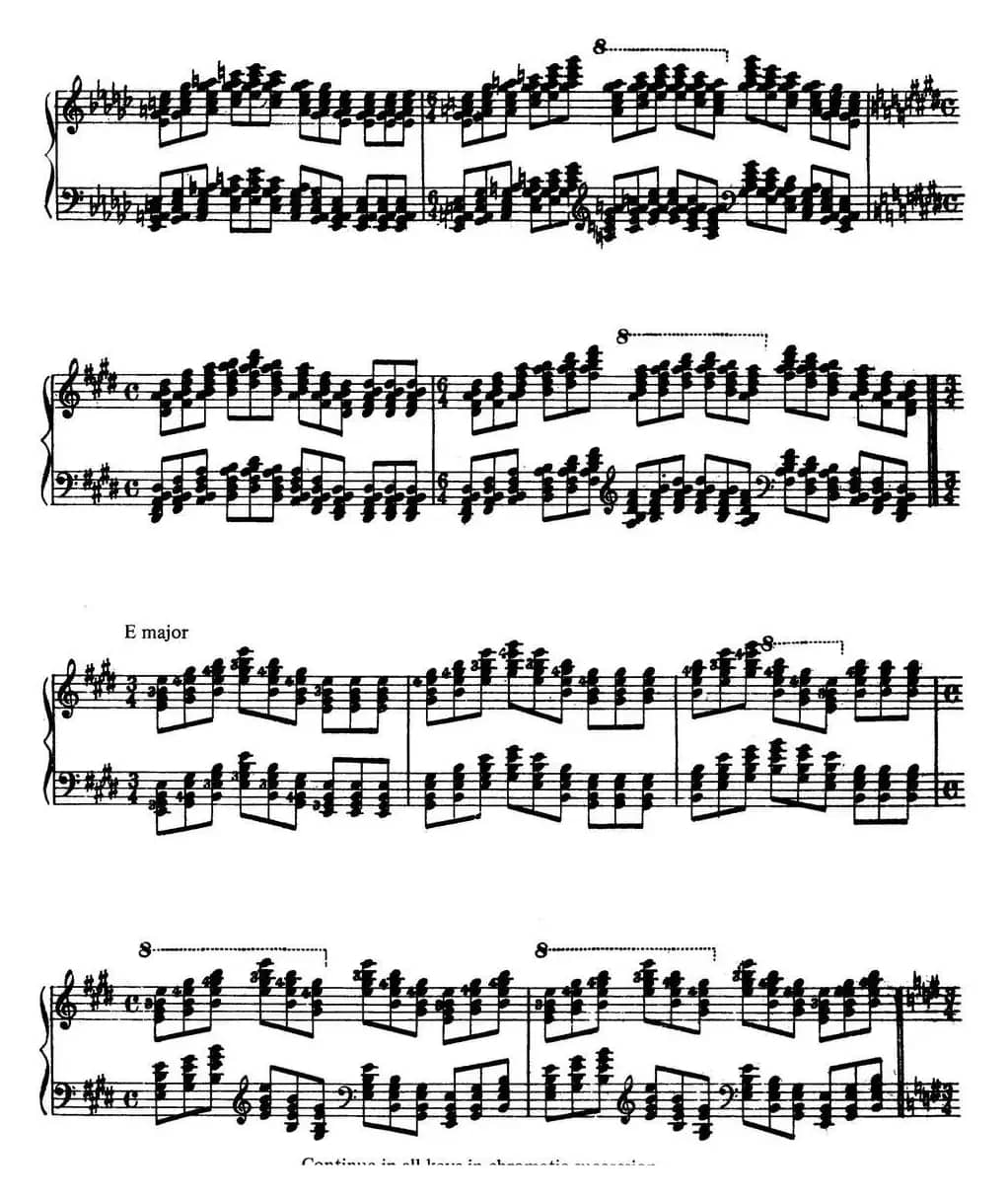 Technical Exercises S.146（李斯特钢琴技巧练习 BOOK Ⅻ）