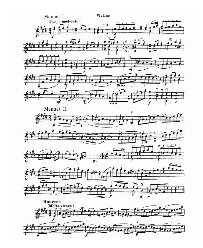 巴赫小提琴变奏曲（三）