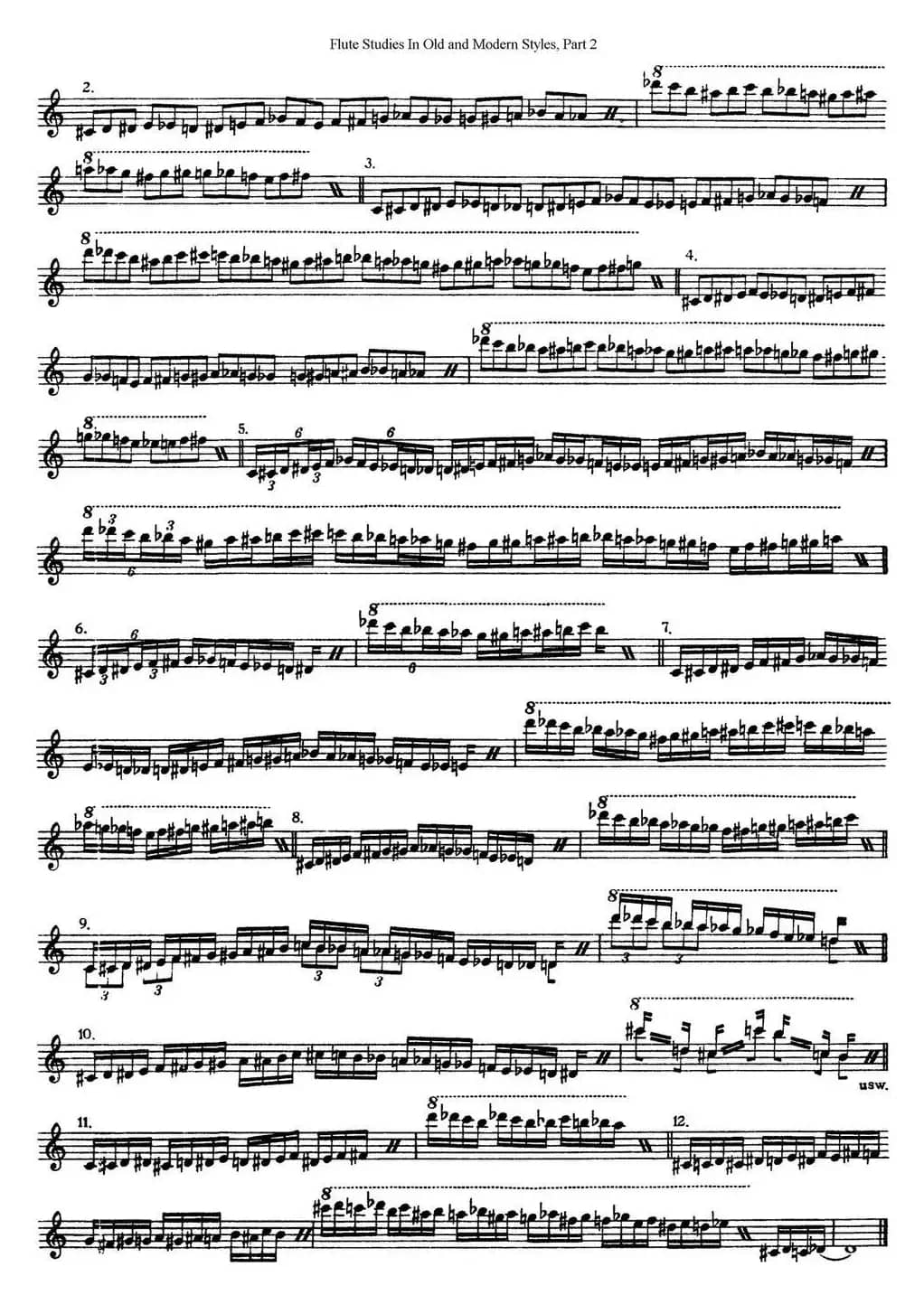 斯勒新老风格长笛练习重奏曲（第二部分）（NO.37）