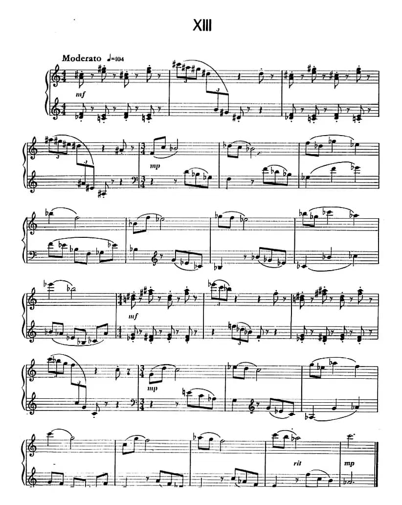 钢琴简易练习曲十六首（丁善德作品三十一号）