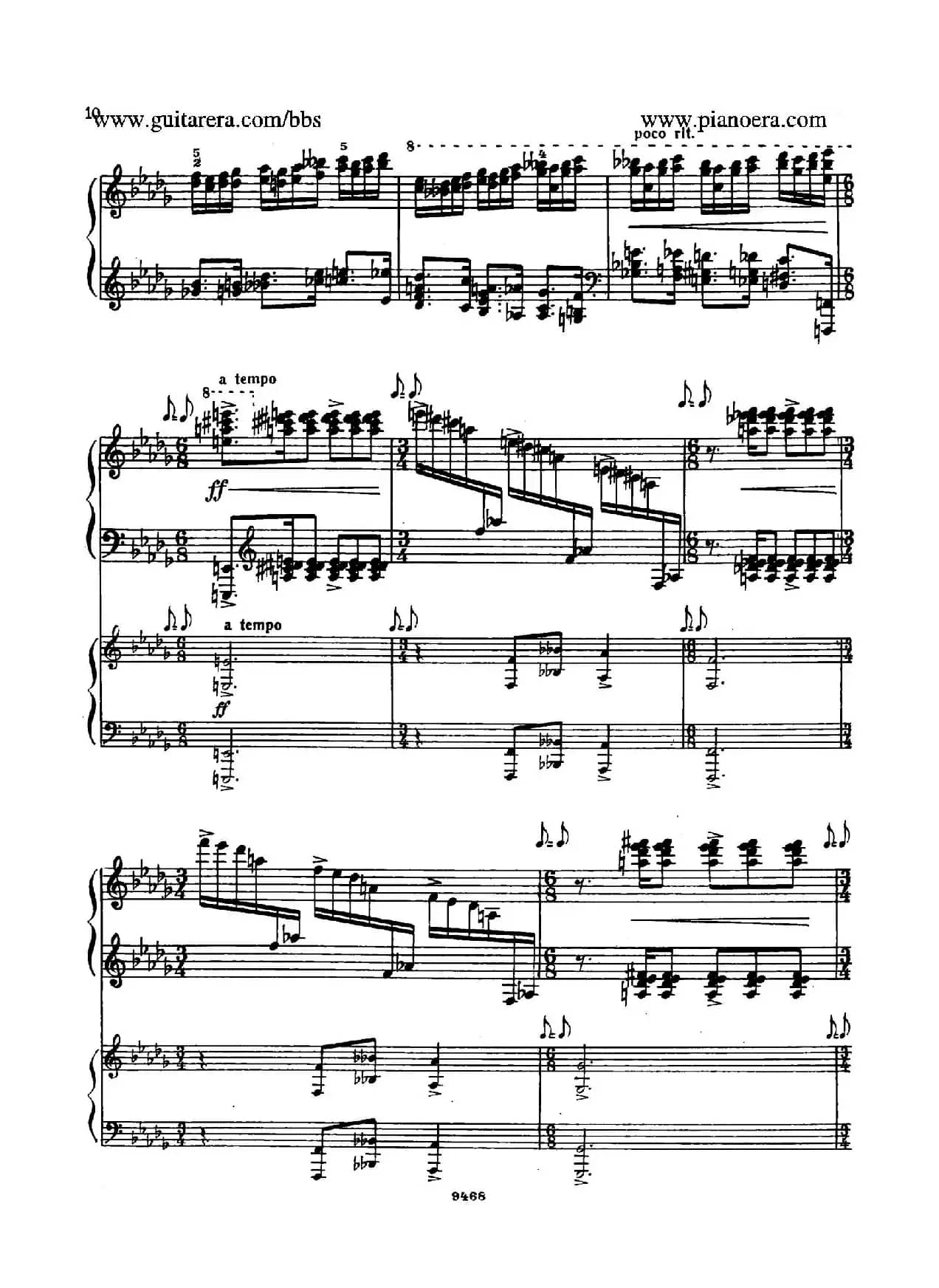 Piano Concerto in D-flat Major Op.37（降D大调钢琴协奏曲·Ⅰ·双钢琴）