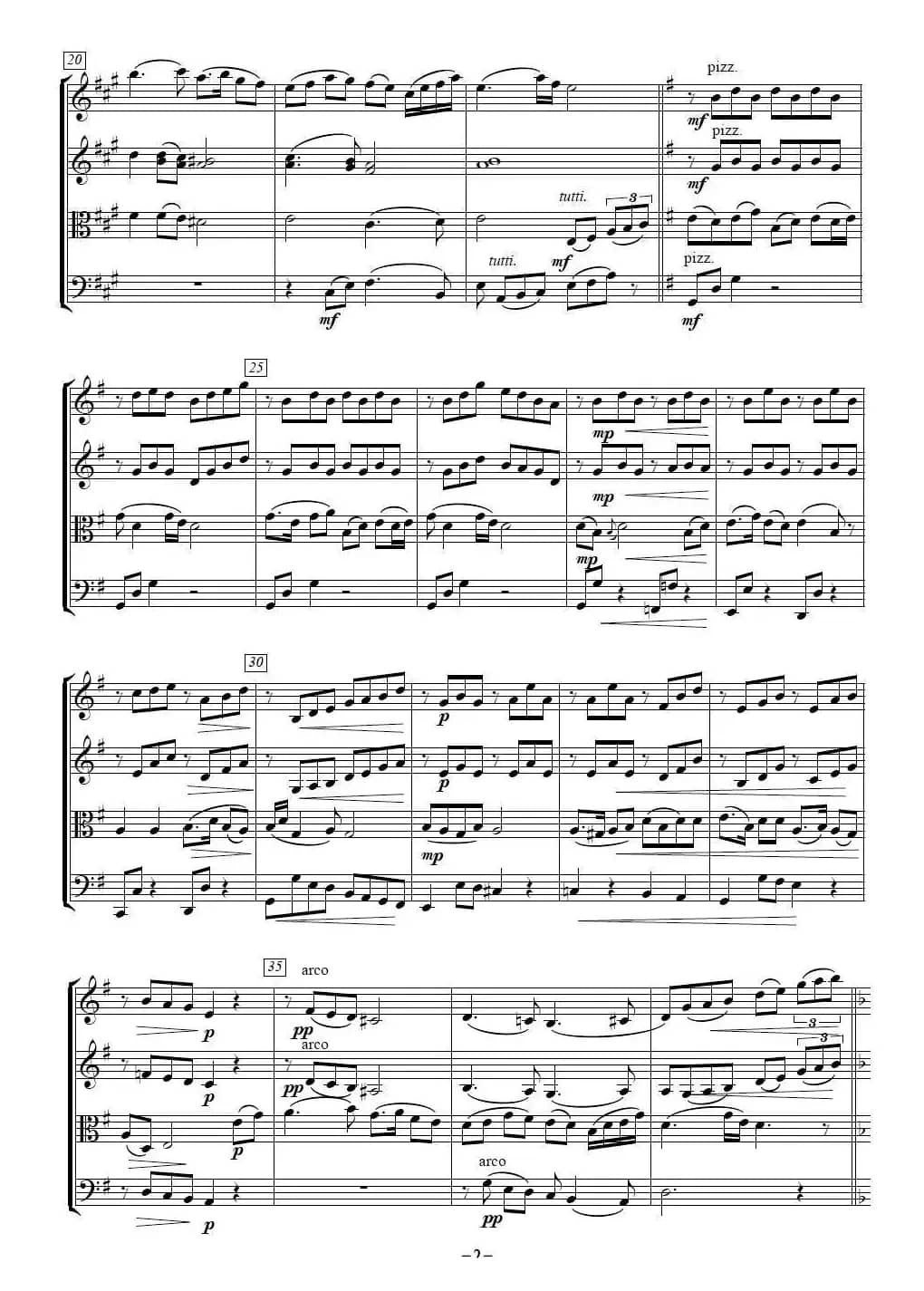 茉莉花（弦乐四重奏）