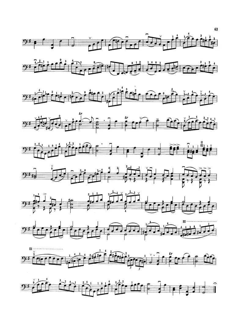 加沃特小回旋曲 （大提琴）