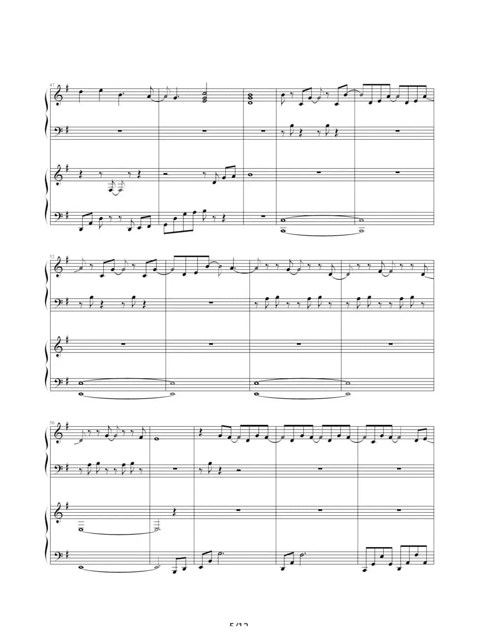 海浪（双钢琴）