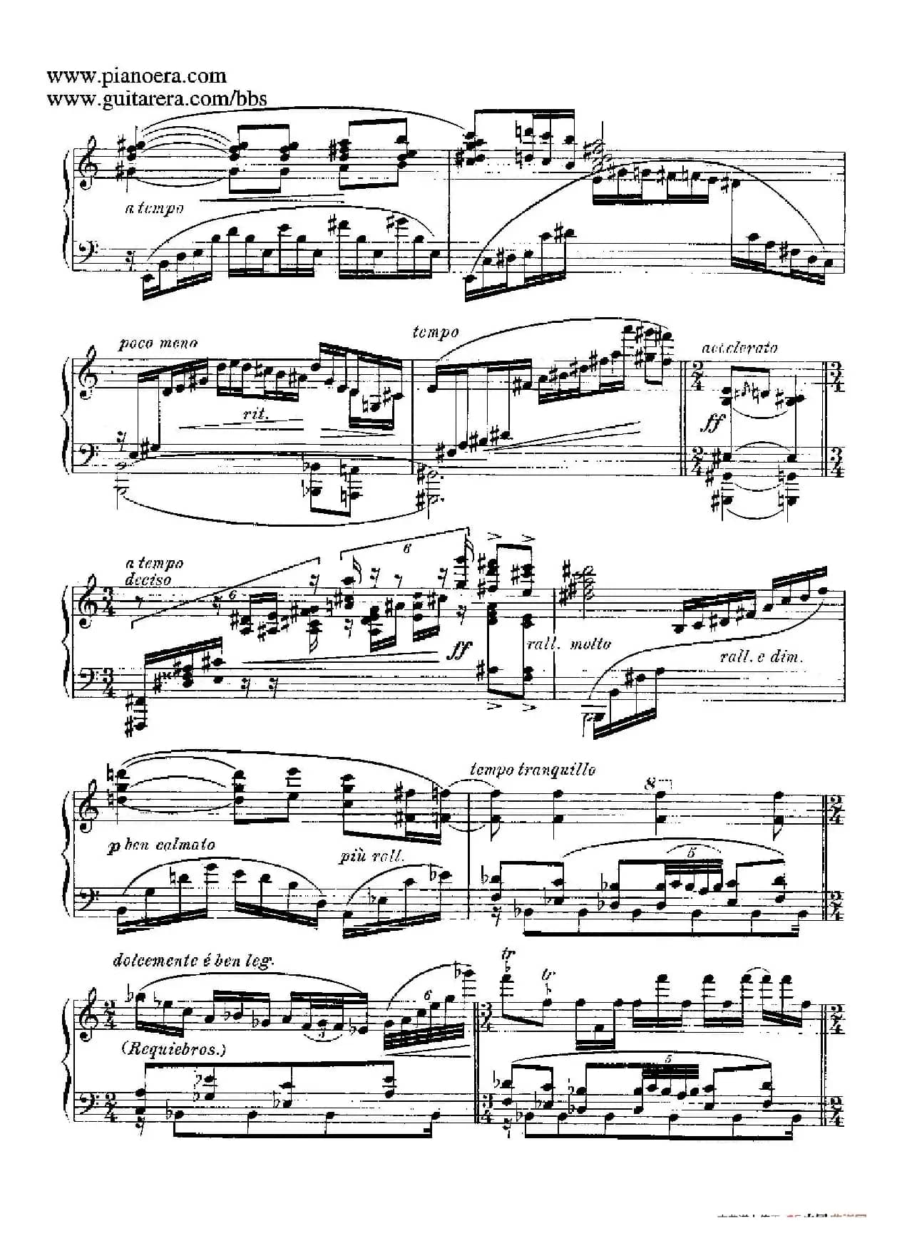 Goyescas（戈雅之画）（5. 爱与死 El Amor Y La Muerte）