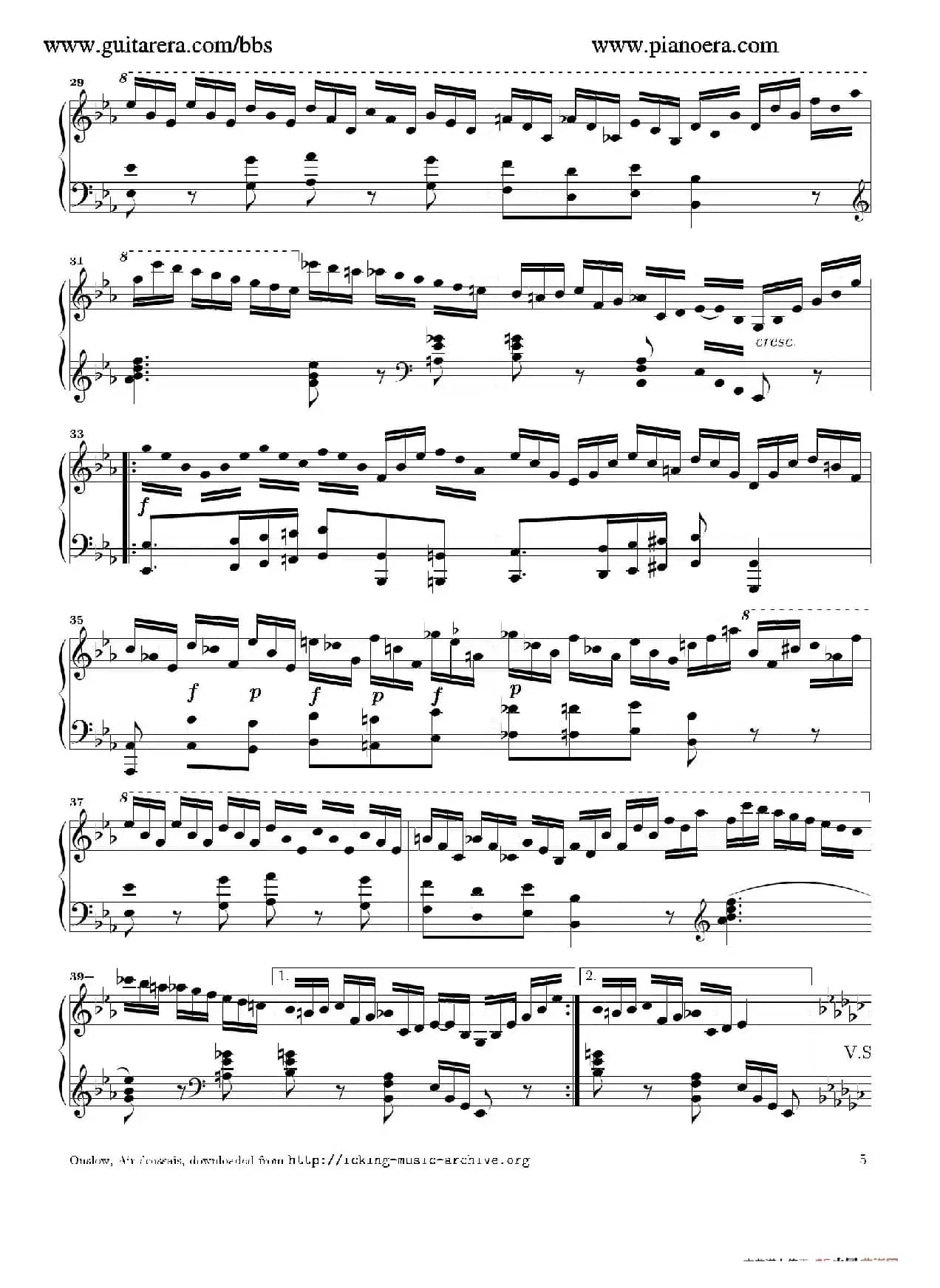 Air Ecossais Varie Op.5（苏格兰歌调变奏曲）