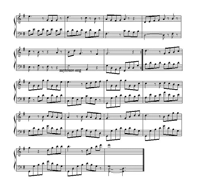 钢琴公主的浪漫钢琴：G大调小步舞曲