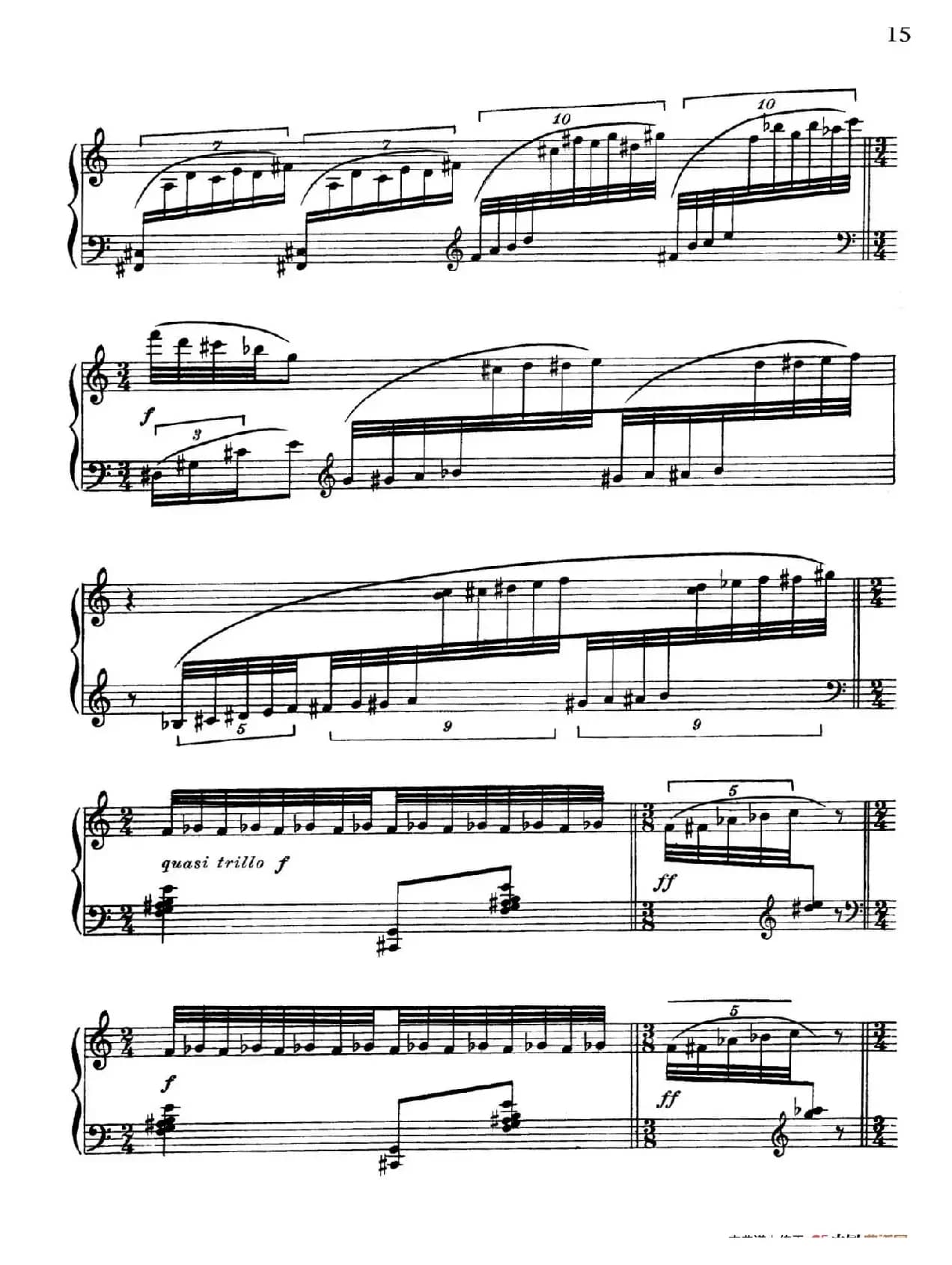 Arabesques Op.42(阿拉伯风格曲 9. 呼啸肆虐的风 )