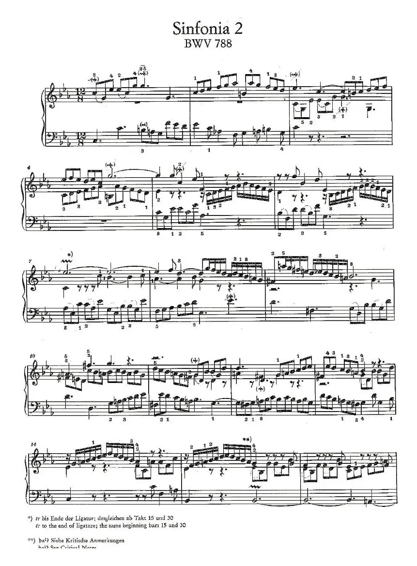 Sinfonia 2 BWV-788