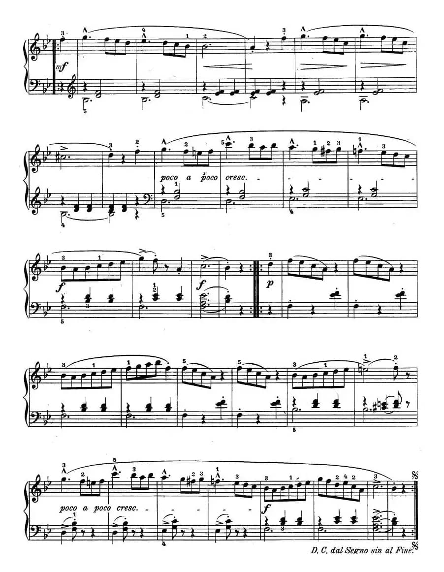 儿童钢琴进阶练习曲50首之25