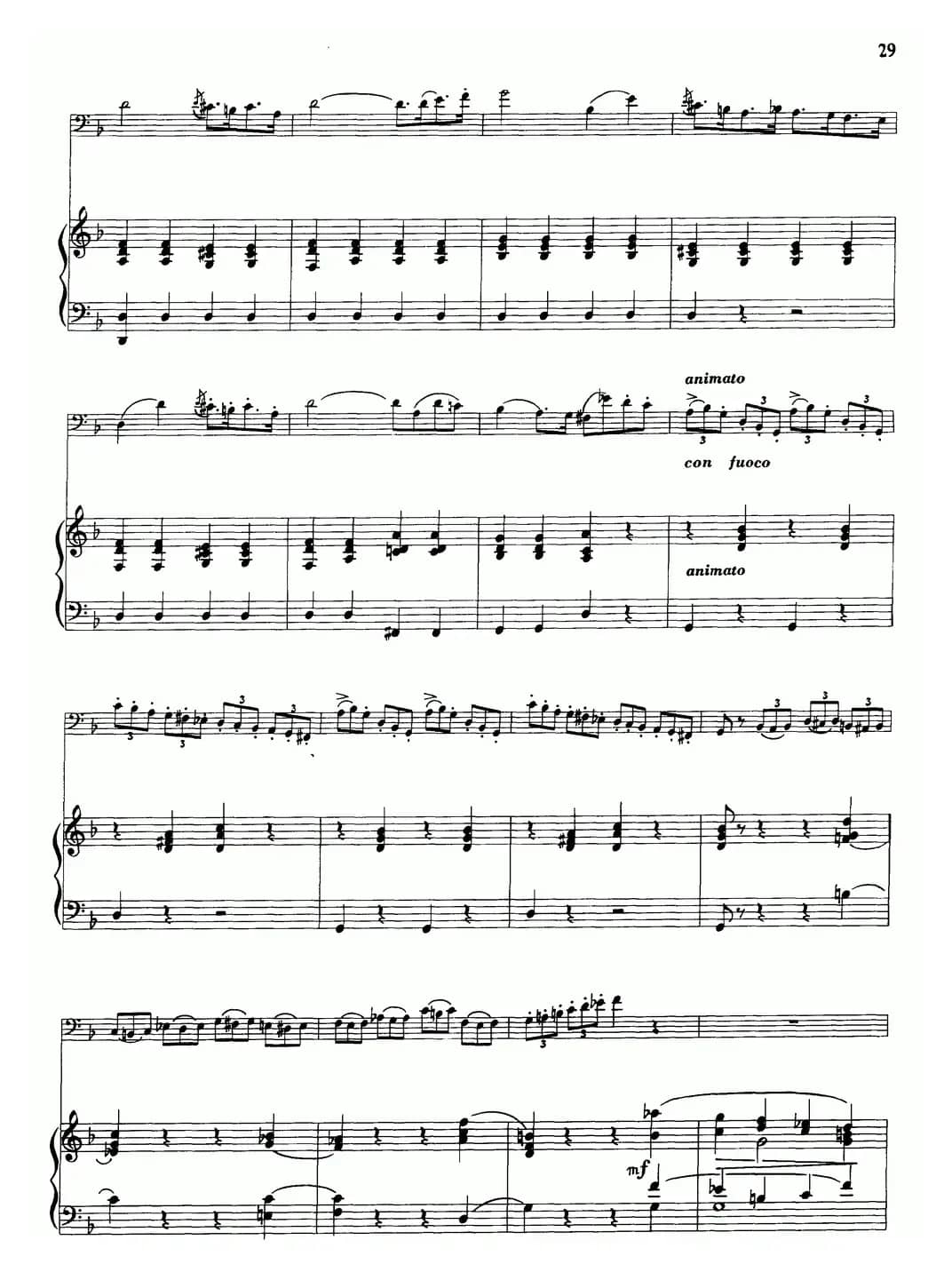 F大调协奏曲（大管+钢琴伴奏）