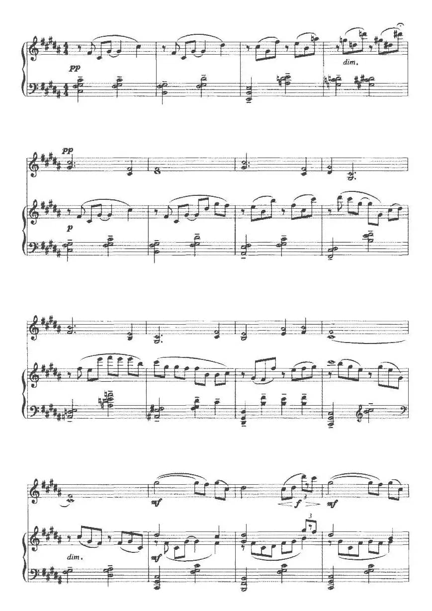 春天锣鼓（小提琴+钢琴）