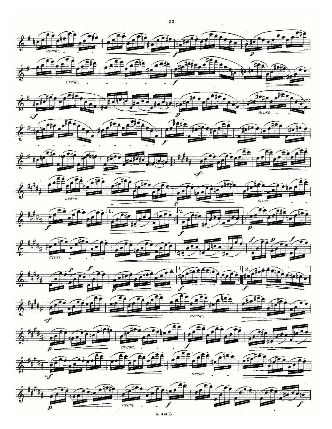 24首长笛练习曲 Op.15 之11—15