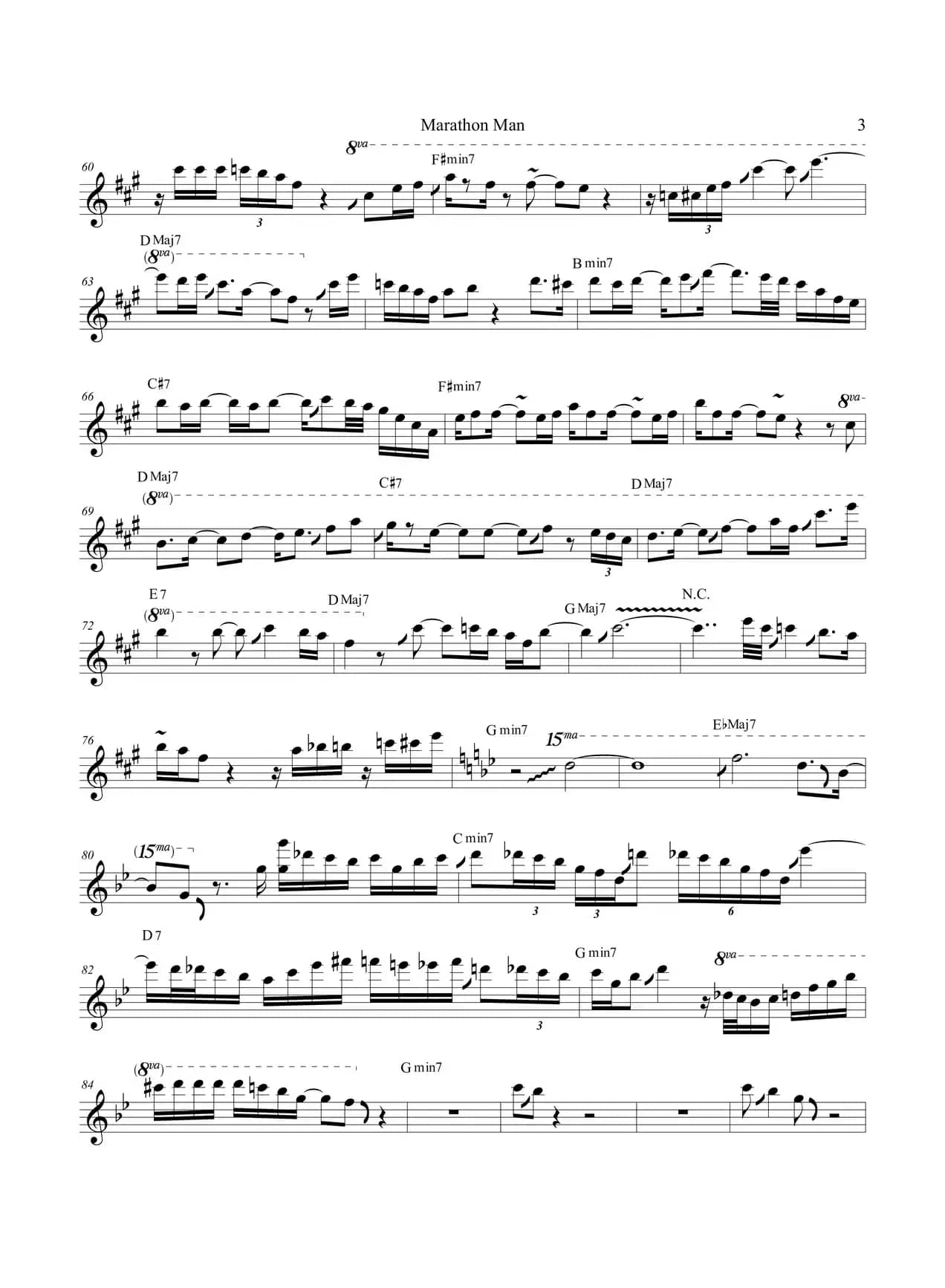 Marathon Man（次中音萨克斯）