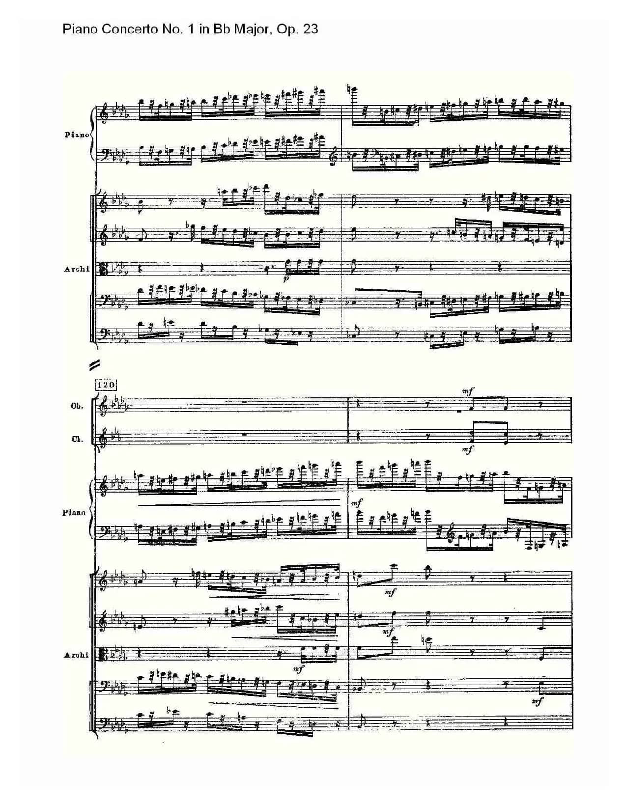 Bb大调第一钢琴协奏曲,Op.23第三乐章（一）