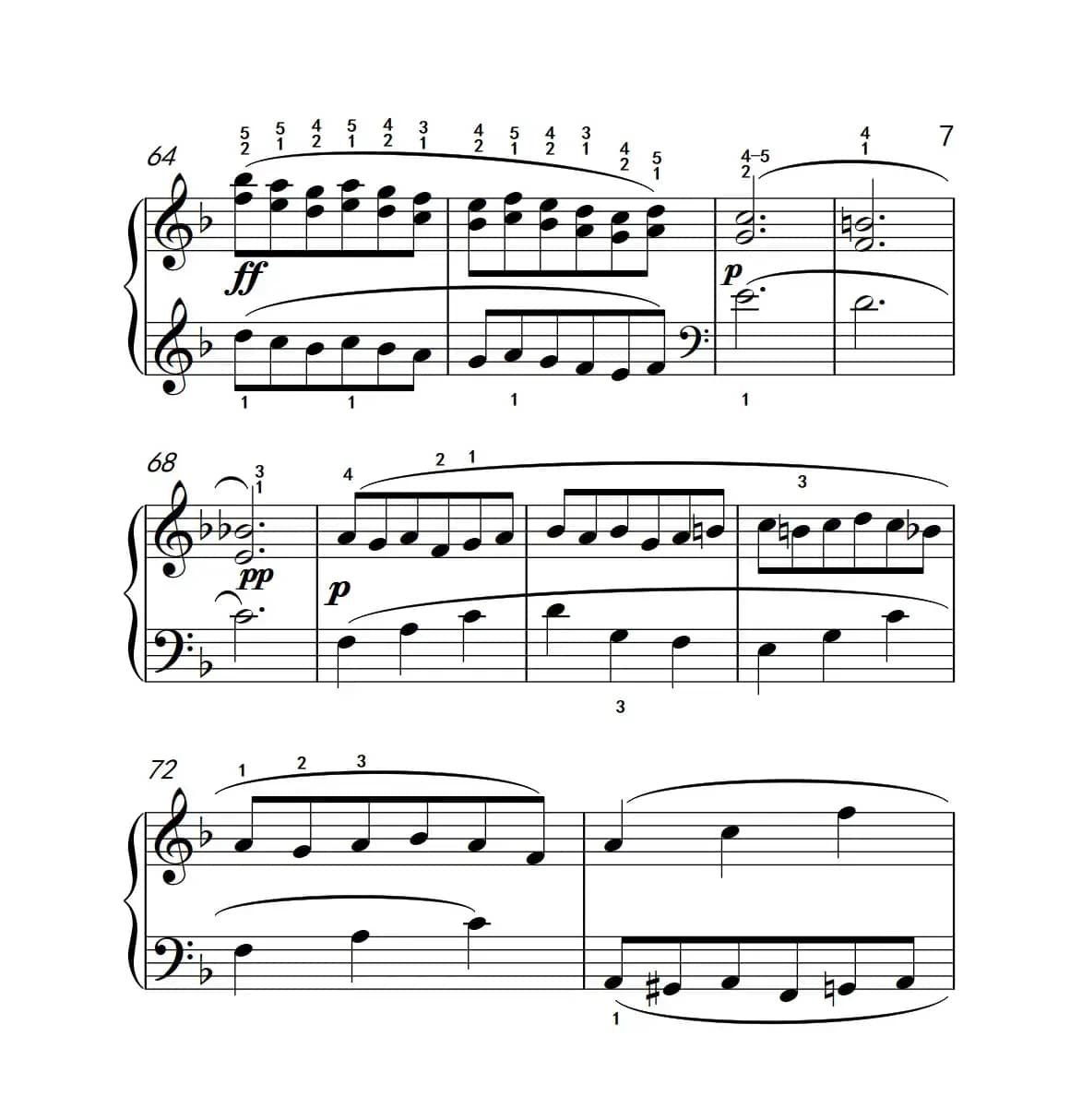 奏鸣曲 Opus 2 Nr.1 第三乐章（贝多芬奏鸣曲集 1）