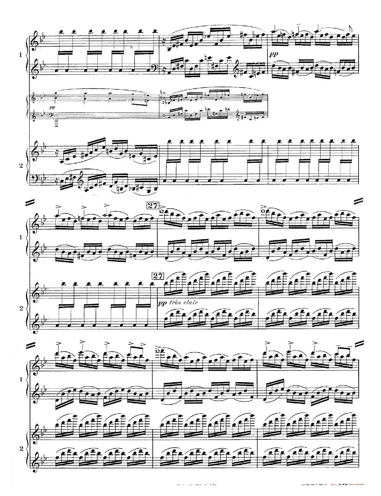 Concerto for 2 Pianos in d Minor（d小调双钢琴协奏曲· 第一乐章）