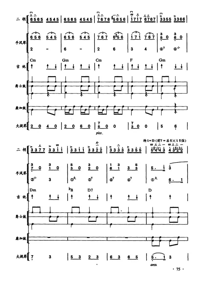 哈瓦那之夜・古巴（二胡、手风琴、吉他和弦击乐组合）