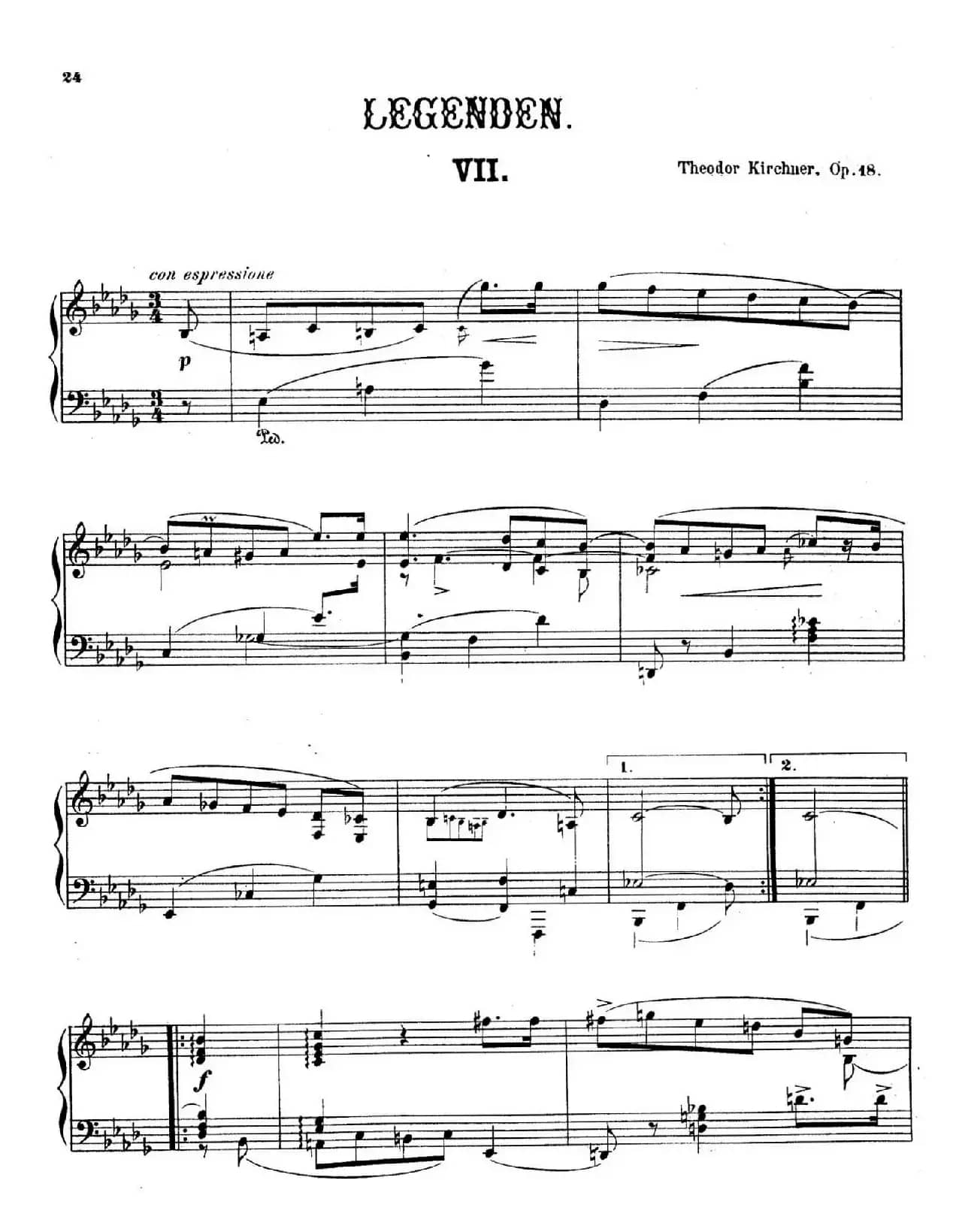 Legenden Op.18（9首传奇·Ⅶ）