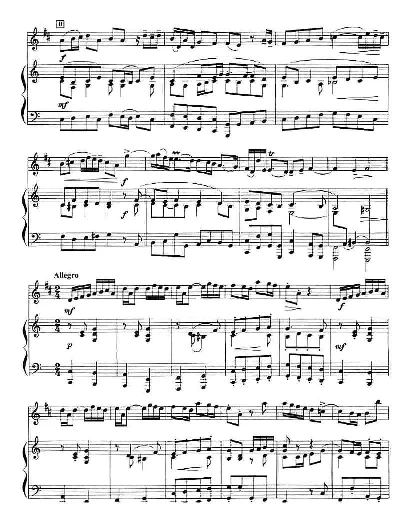 奏鸣曲第六首（小号+钢琴伴奏）