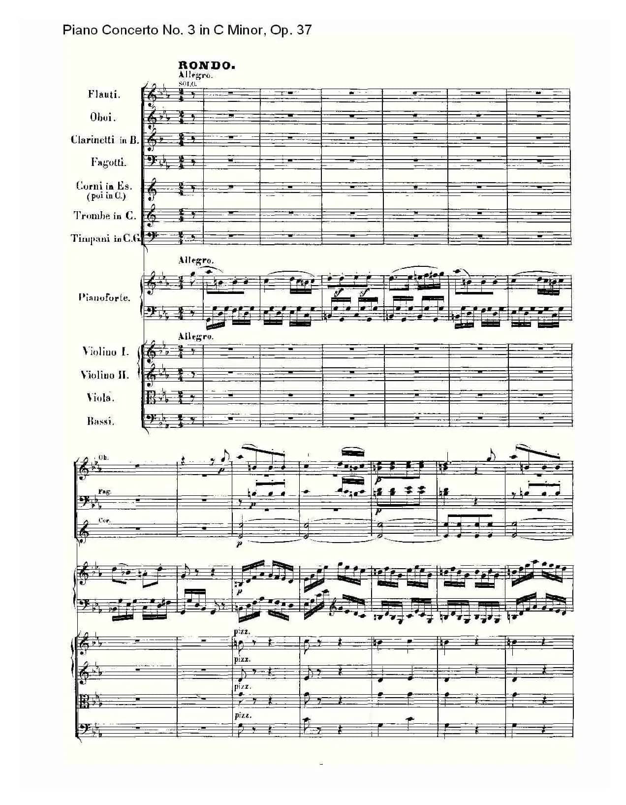 C小调钢琴第三协奏曲 Op.37  第三乐章