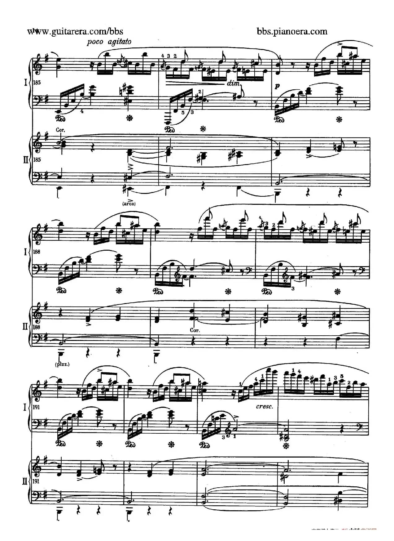 e小调第一钢琴协奏曲 Op.11（双钢琴版·第一乐章）