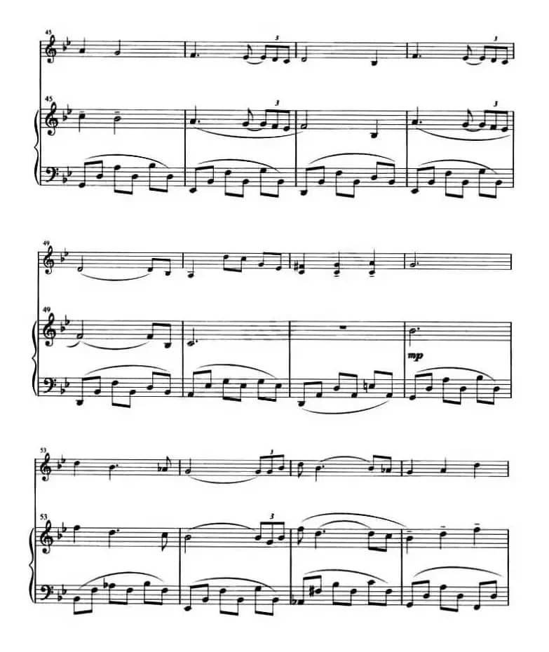 月亮河（钢琴伴奏谱）