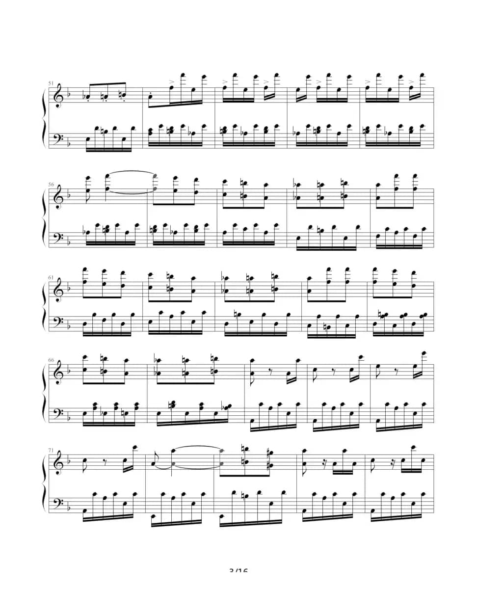 暴风雨（Beethoven's Sonata NO.17 Mov.3 ）