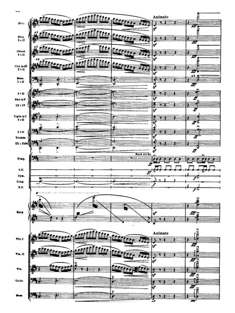 浦塞尔主题变奏与赋格曲（P31-P65）（管弦乐队总谱）