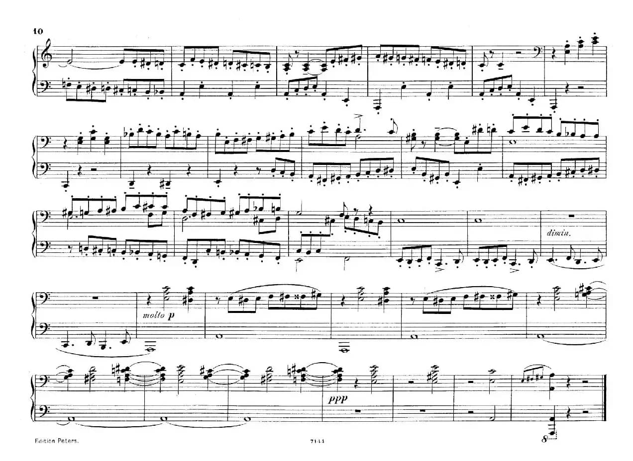 Deux Morceaux Pour Quatre Mains Op.43(2首四手联弹小品·1)