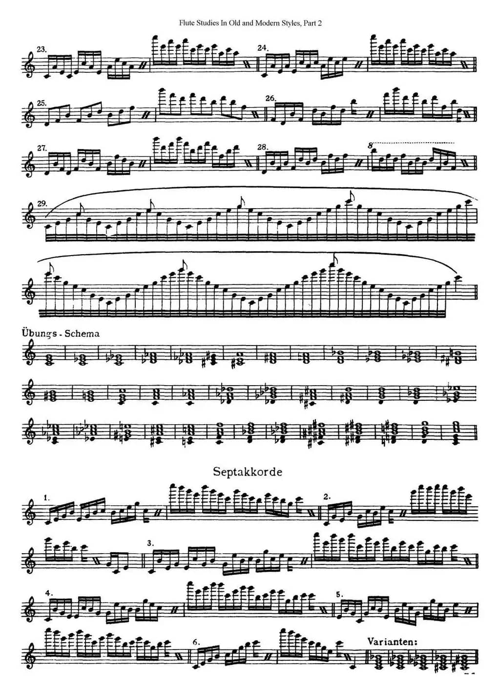 斯勒新老风格长笛练习重奏曲（第二部分）（NO.37）